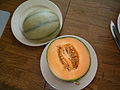 Cantaloupe-Melone (Cucumis melo var. cantalupensis)